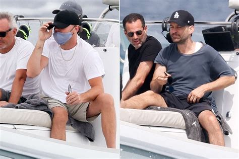 Leonardo DiCaprio and Tobey Maguire Enjoy Beach Day in France