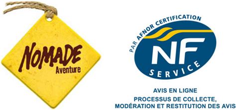 NF Service Certification AFNOR - Nomade Aventure