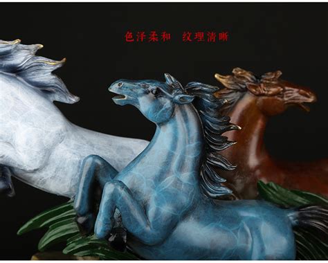 8 Running Horses Feng Shui - Modern Sculpture Artist