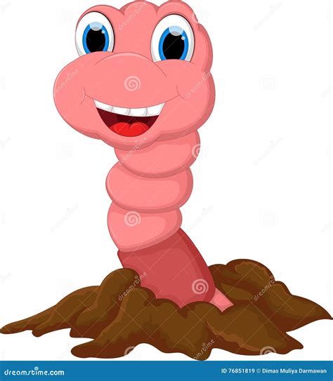 Worm Cartoon Vector | CartoonDealer.com #43471903