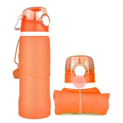 Silicone water bottle, Cheap silicone foldable water bottle manufacturer|silicone water bottle