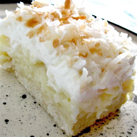 Coconut Cream Squares Recipe