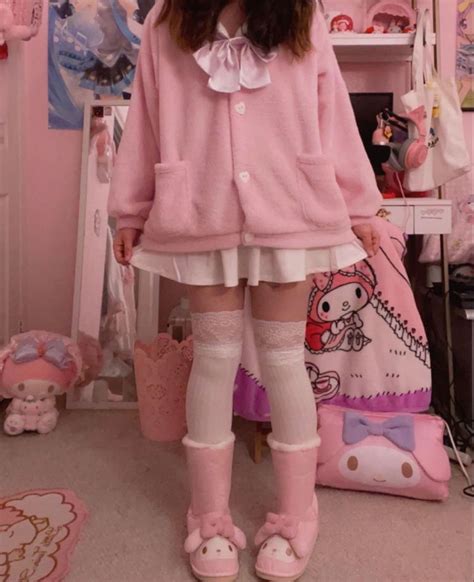 my melody inspired outfit, ☆ | Kawaii outfit ideas, Kawaii clothes, Pink outfits