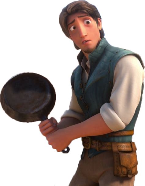 Tangled Flynn Rider with the Frying Pan PNG. by ENT2PRI9SE on DeviantArt