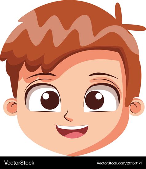 Cute Boy Face Cartoon Royalty Free Vector Image | The Best Porn Website