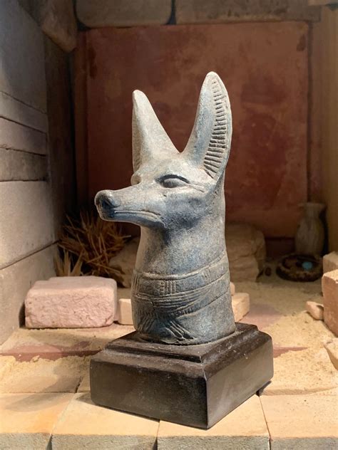 Replica Anubis Cemetery statue Egyptian god Anubis Egyptian god of mummification the Egyptian ...