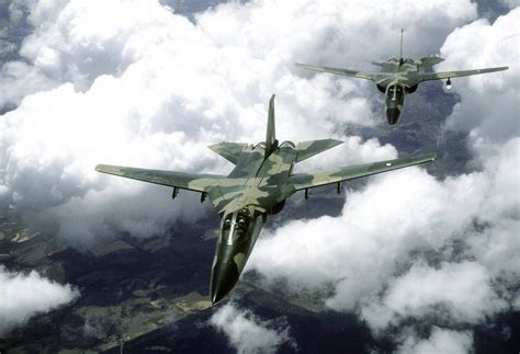 Two Royal Australian Air Force F-111 aircraft in flight during exercise Kangaroo '81 [3000 × ...