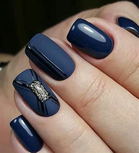 50 Stunning Matte Blue Nails Acrylic Design For Short Nail - Fashionsum | Blue acrylic nails ...