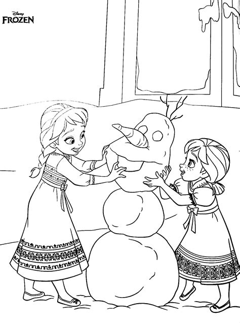 Frozen Anna Elsa Olaf Coloring Page Olaf Coloring Pages Elsa Olaf | Images and Photos finder