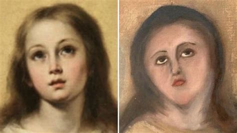 Botched Virgin Mary painting restoration brings back memories of ‘Potato Jesus’ artwork ...