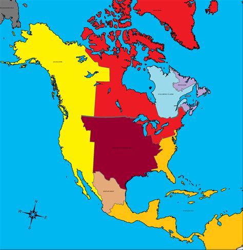 Ww2 Axis Victory Map Of North America by gamekiller12 on DeviantArt