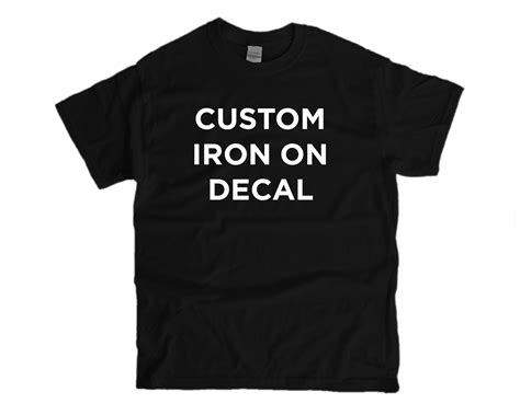 Custom One Color Image Iron On Vinyl Decals For T-Shirts - DECAL ONLY – VyoletShop