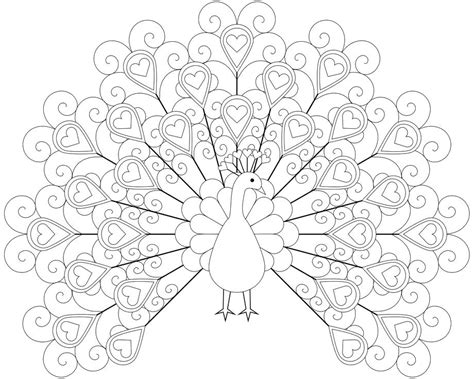 Realistic Peacock Coloring Pages at GetColorings.com | Free printable colorings pages to print ...