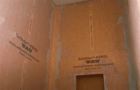 Kerdi Shower Curb Installation - AT Improvements