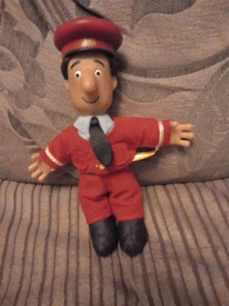 RARE 2008 POSTMAN Pat - AJAY BAINS - Soft Plush Stuffed Teddy Toy Doll 8" £9.00 - PicClick UK