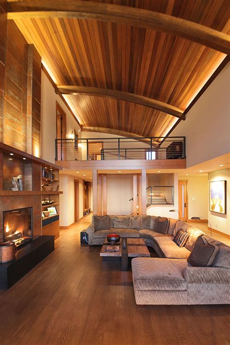 Wood Ceiling Designs For Living Room | Shelly Lighting