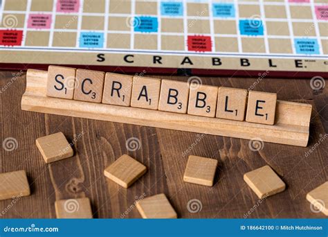 Scrabble Board Game With The Scrabble Tile Spell `Game Night` Editorial Image | CartoonDealer ...