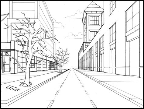 Easy 2 Point Perspective Drawing at GetDrawings | Free download