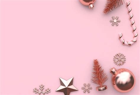 Rose Gold Christmas Wallpaper - How To Blog