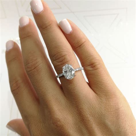 Oval Diamond Ring 2 Carat - Diamond