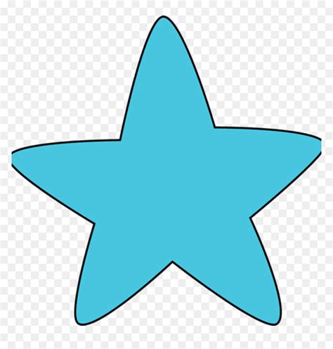 Blue Star Clip Art Blue Star Clipart Blue Rounded Star - Cute Star Clip Art, HD Png Download - vhv