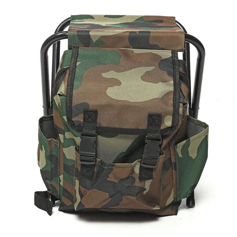 Foldable Outdoor Multi-Function Fishing Backpack Beach Chair Stool w/ Cooler Bag | Walmart Canada