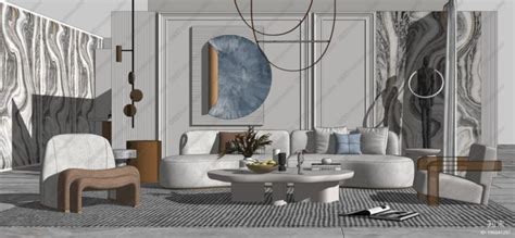 4633 Interior Livingroom Scene Sketchup Model Free Download by Kha Vi | Spanish decor living ...