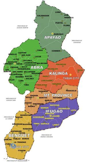 Region 14 : Cities and Provinces in Region XIV(CAR-Cordillera Administrative Region) Philippines ...