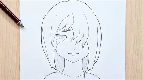 How To Draw Anime Girl Face Crying