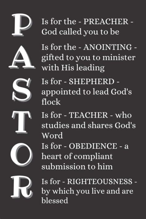 Pastor: Definition Notebook With 120 Lined Pages, A Great Appreciation Gift Idea For Preachers ...