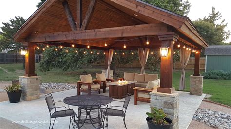 Hanging Party Lights (With images) | Backyard remodel, Outdoor hanging lights, Pergola lighting