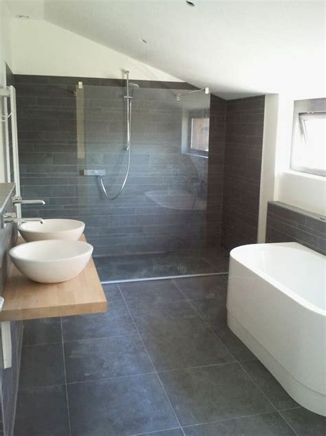 40 grey slate bathroom floor tiles ideas and pictures | Grey bathroom floor, Slate bathroom ...