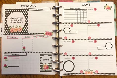 Happy Planner Dashboard Layout Free Printable