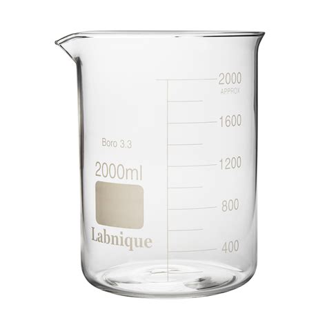 Glass Beaker, Low Form, 2000ml (Pack of 2) – labnique