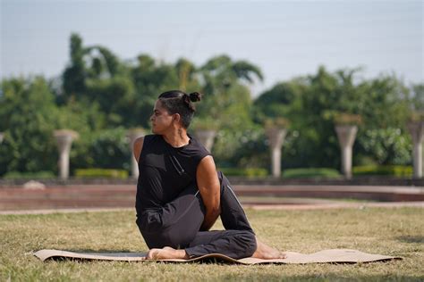 Half lord of fish pose (Ardha Matsyendrasana) - PixaHive