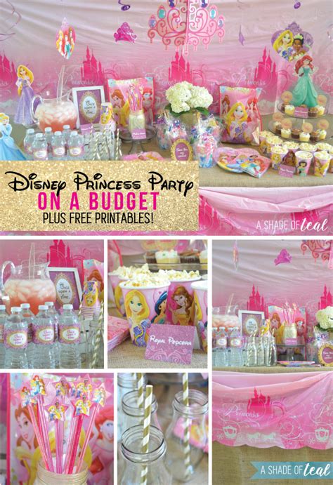 Printable Disney Princess Party Food