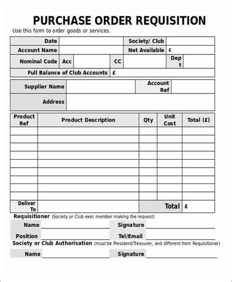 Purchase Request form Template Best Of 22 Requisition forms In Doc | Purchase order template ...