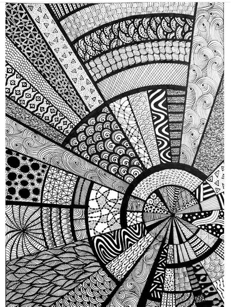 Easy zentangle patterns - julurules