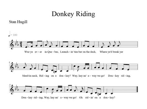 Donkey Riding (Stamp-n-go) - Traditional Sea Shanties