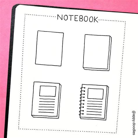 How to doodle a notebook. Step by step doodle tutorial. Doodle art for beginners. Easy doodle ...