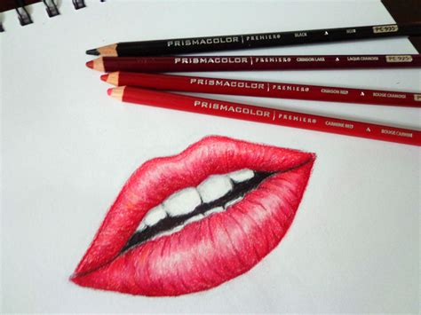 Lips by FioreRose | Prismacolor Pencils Lip Pencil Colors, Color Pencil Art, Lipstick Colors ...