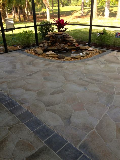 Creating A Beautiful Concrete Patio With Paint - Patio Designs