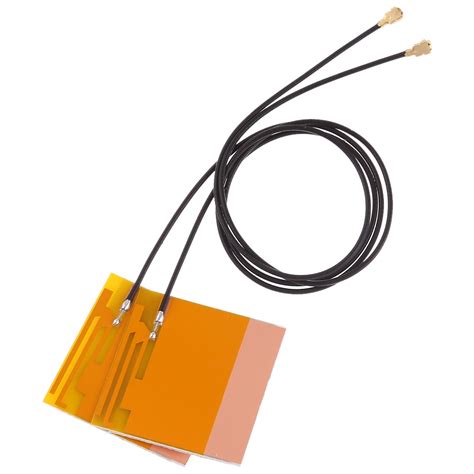 1 Pair Mini PCI-E Wifi Internal Antenna Universal Laptop Wifi Bluetooth Yellow film antenna For ...