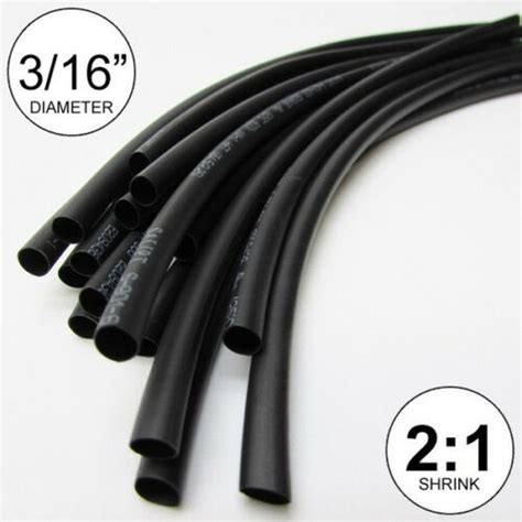 3/16” polyolefin heat shrink tubing (8 pieces)