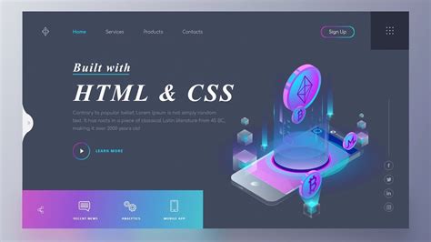 Homepage Design In Html And Css With Source Code | Awesome Home