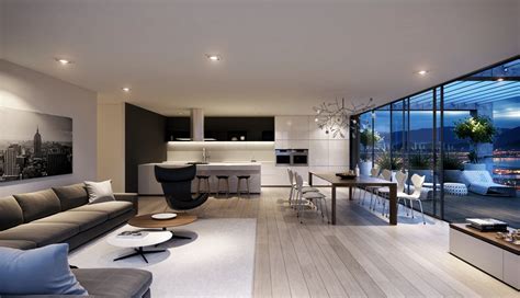 Spacious Modern Living Room Interiors