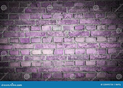 Purple Brick Wall Texture Background, Wallpaper Stock Photo - Image of brick, construction ...