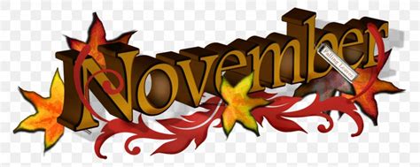 November Clip Art, PNG, 1600x640px, November, Art, Birth Flower, Brand, Cartoon Download Free