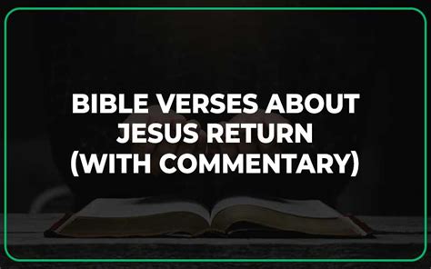 25 Bible Verses About Jesus Return (With Commentary) - Scripture Savvy