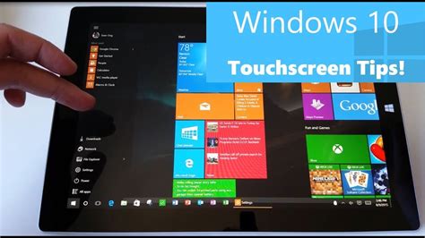 Windows 10 Touchscreen Tips for Surface and Tablet Users : Gestures ...